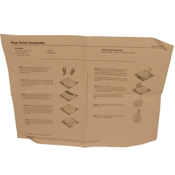 Companion Gear Paw Print Keepsake - Make an ornament with your pet's paw print. - Picture 5 of 8